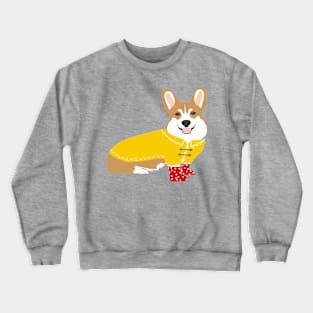 Rainy Day Corgi Crewneck Sweatshirt